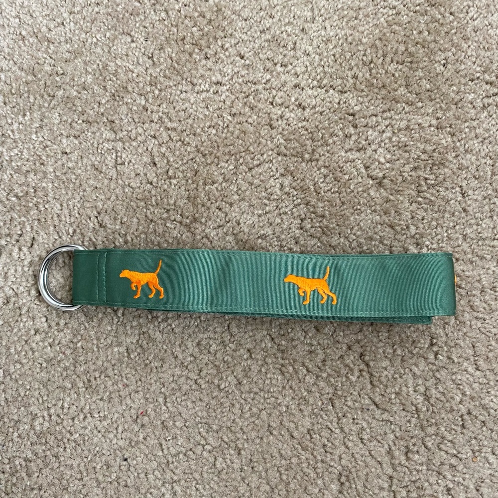 Men's Vineyard Vines Pointer Dog Run Belt Size M